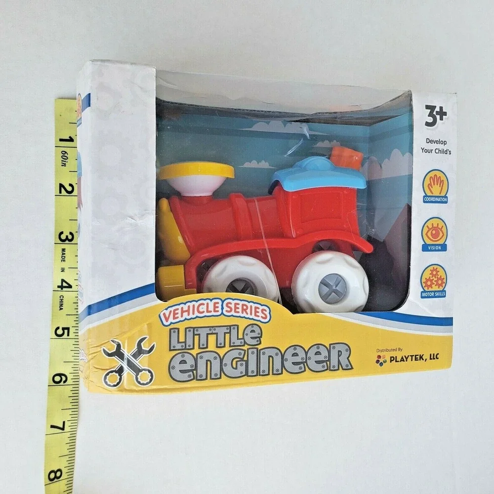 Playtek Little Engineer Creative DIY Vehicle Series Train‎ Kids Learning Toy